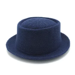 Women Men Solid Color Breathable POLYESTER  Vintage  Pork Pie Hat Beach Vacation Casual Travel Heisenberg Mr White Porkpie Cap