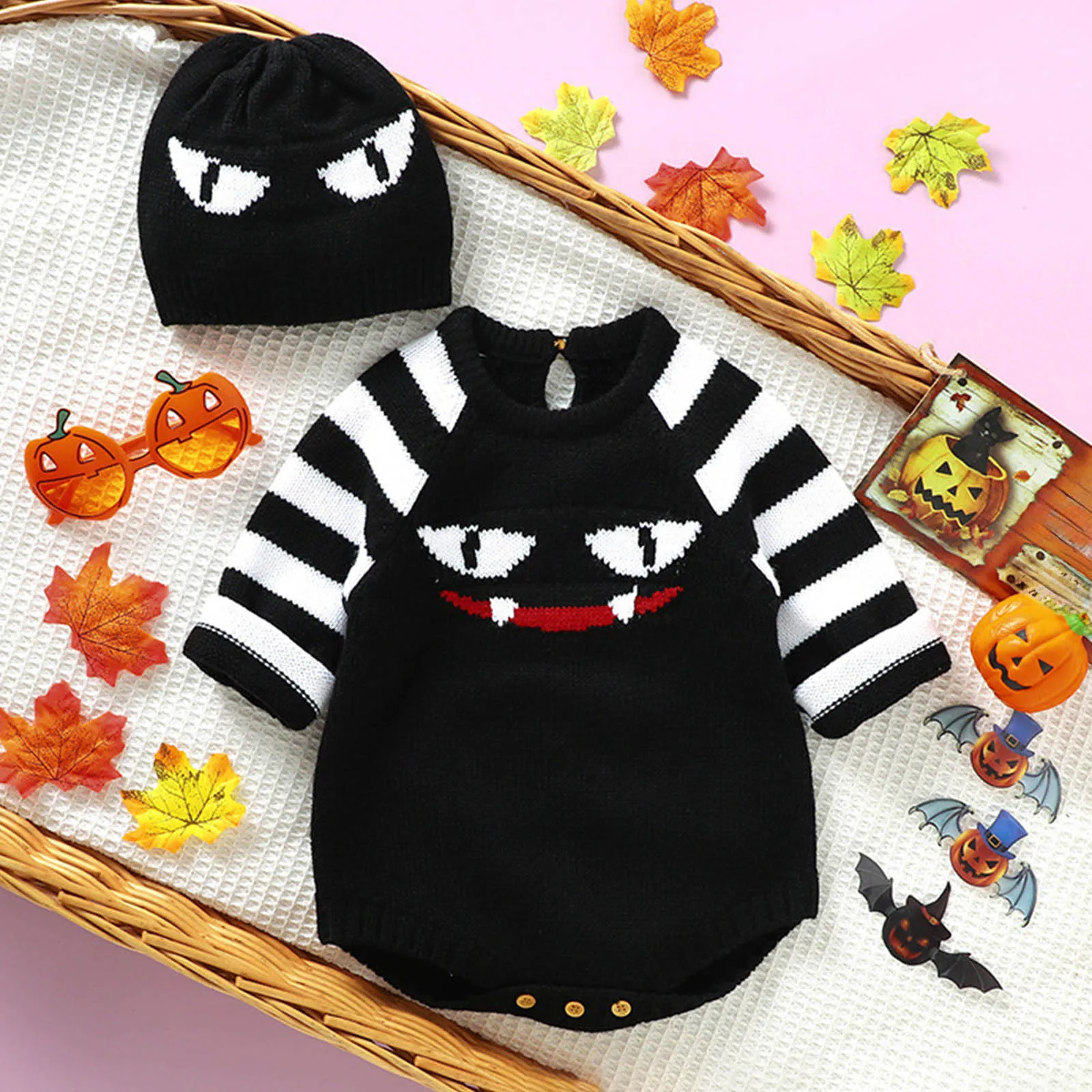 

Clothes Sweater Toddler Halloween Sweaters Baby Boy Girl Pumpkin Knitted Sweater Kids Fall Winter Warm Zip up Sweater for Girls