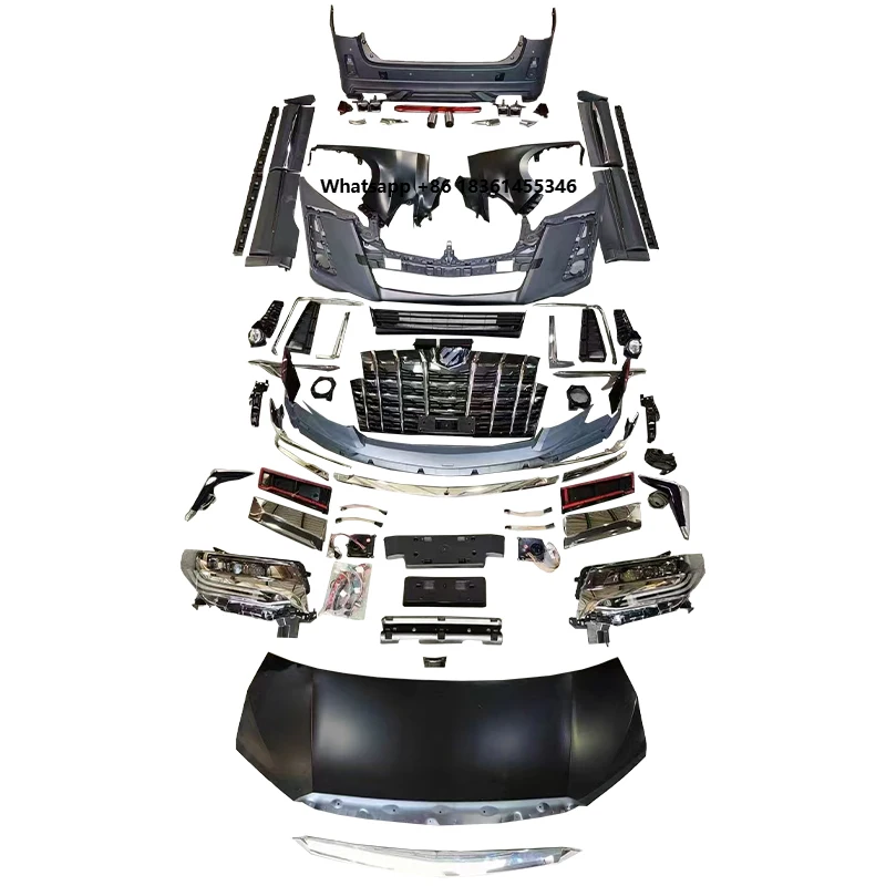 

For 10+ Alphard Body Kit Upgrades 18-24 30 40 Series Exterior Front and Rear Bumper Grilles Retrofit From Old to New BR