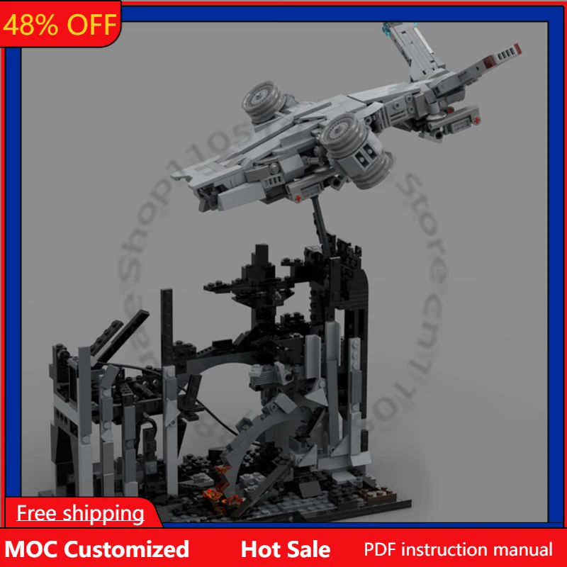 

814 PCS Construction Hunter Killer Battlefield MOC Customize Modular Building Block Educational Popular DIY Holiday Toy Gifts