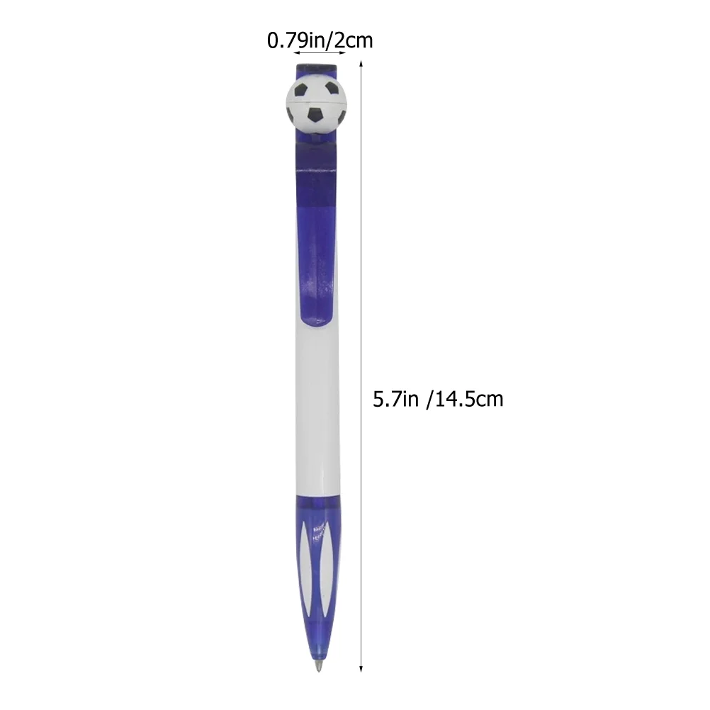 Imagem -04 - Futebol Ballpoint Desenho Canetas Bulk School Cartoon Papelaria Caneta de Escritório de Plástico 20 Pcs