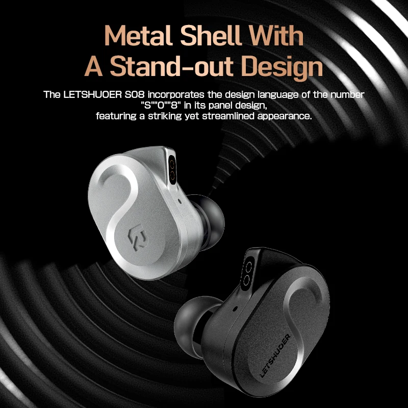 Letshuoer S08 nuova generazione HiFi Wired in-Ear auricolare 13mm Planar Magnetic Driver Monitor auricolari spina 3.5 + 4.4mm