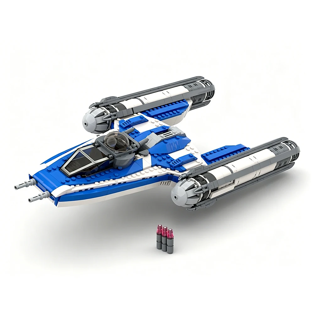 

881PCS MOC War Series Bomber Y-wing Model Building Blocks DIY Modular Technic Fighter Assembly Toy Adult Collectible Gift Set