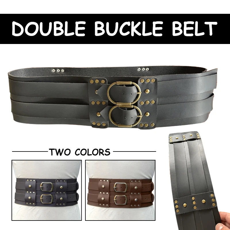 Steampunk Women Vintage Wide Belt Men Knight Armors Medieval Viking Pirate Costume For Adult Medieval Cosplay Accessories