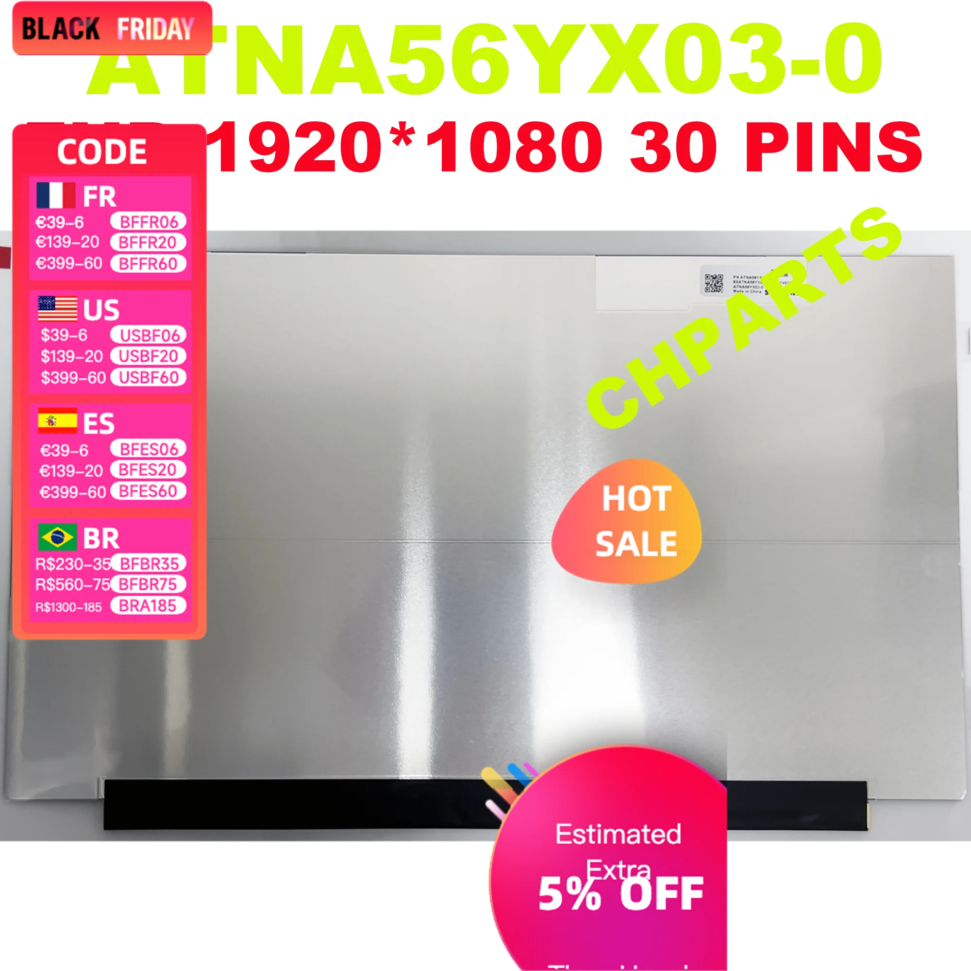 Brand New For ASUS Laptop Display FHD OLED Screen Panel 1920*1080 EDP 30 Pins Non-touch ATNA56YX03-0 ATNA56YX03