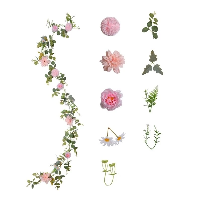 

Искусственная розовая лоза — декор стола из искусственных цветов с гибкими стеблями для украшения стола, свадьбы, дома, офиса,