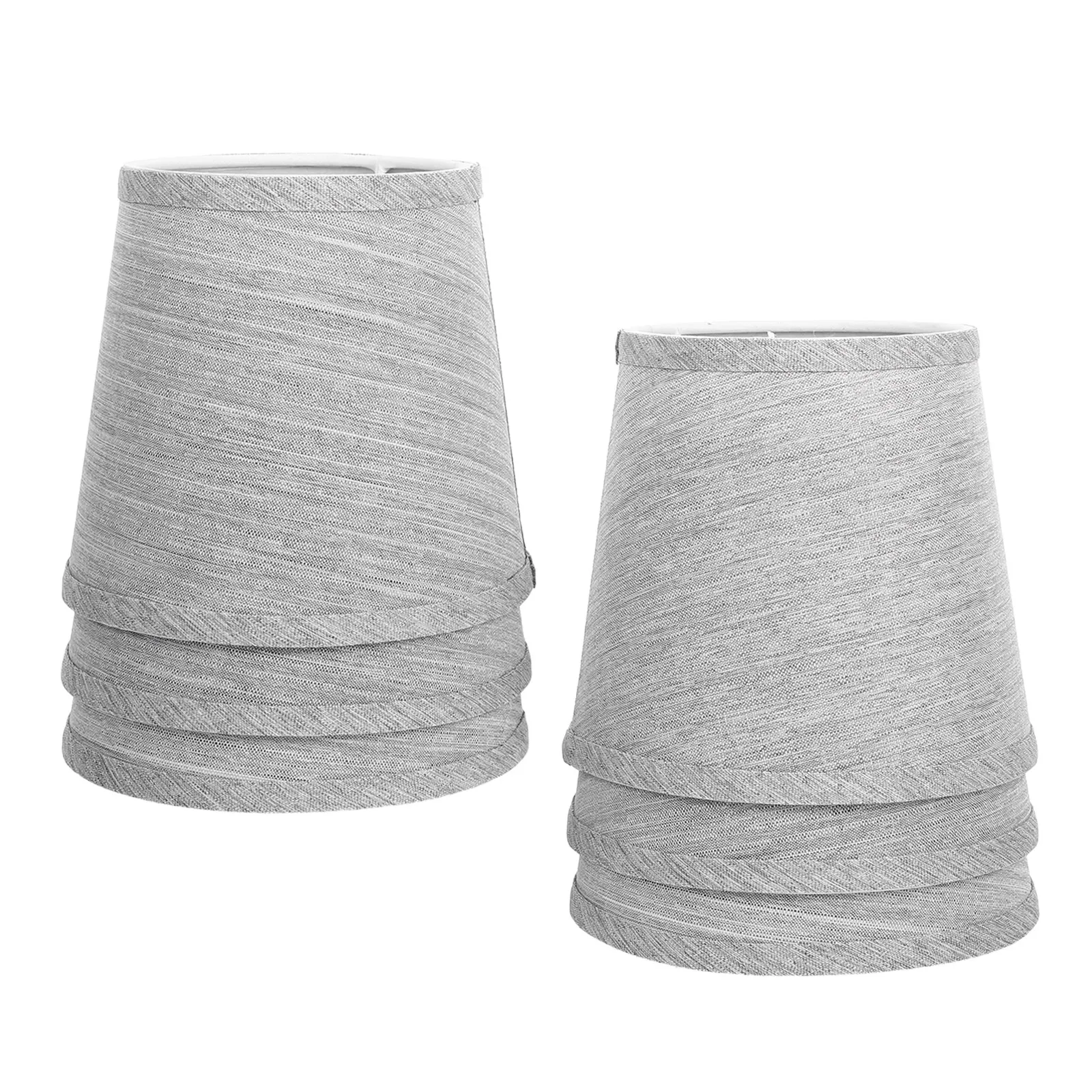 

6Pcs Lampshades Small Linen Fabric Barrel Lamp Shade for Bedroom Living Room Pendant Table Floor Lamp Cover Decorative Light