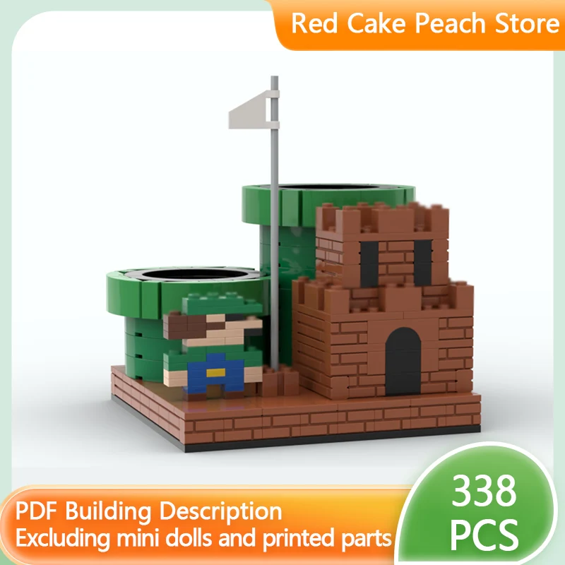 Popular Game Model MOC Building Bricks Game Scene Pen Holder Modular Technology Gifts Holiday Assemble Children Toys Suit