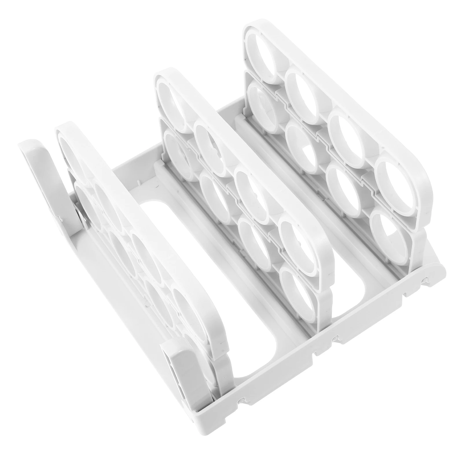 

Стеллаж для хранения яиц, многослойный складной белый яиц, органайзер для боковой двери холодильника, прочный кухонный ящик для яиц, холодильник