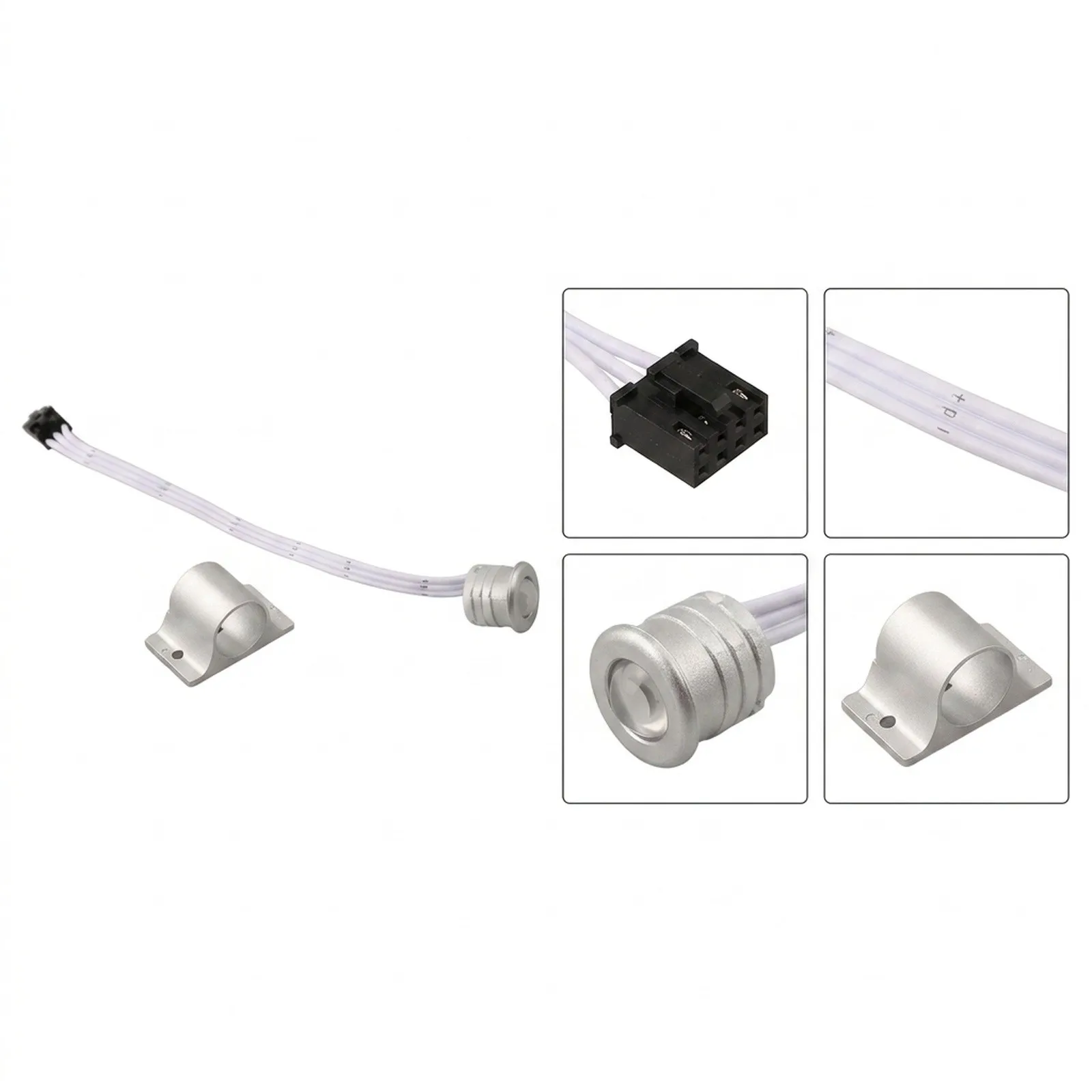 Motion Activated Stair Light Controller with PIR Sensor and 5m Extension Cord for 12V 24V LED Step Light Installations