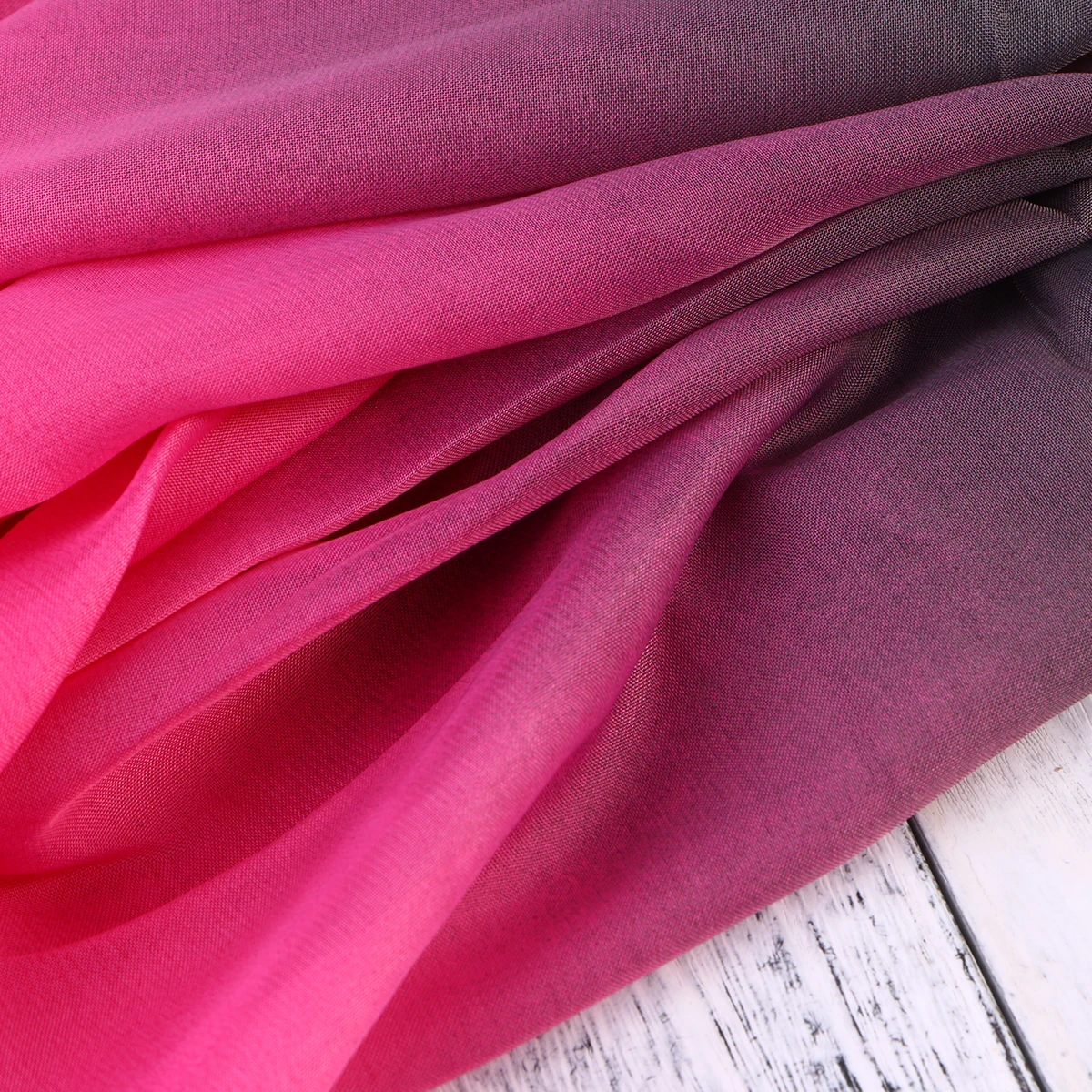 

Women'S Chiffon Scarf Gradient Color Lightweight Multiway Wearable Versatile Pink Grey Scarves For Casual Formal Beach Occasions