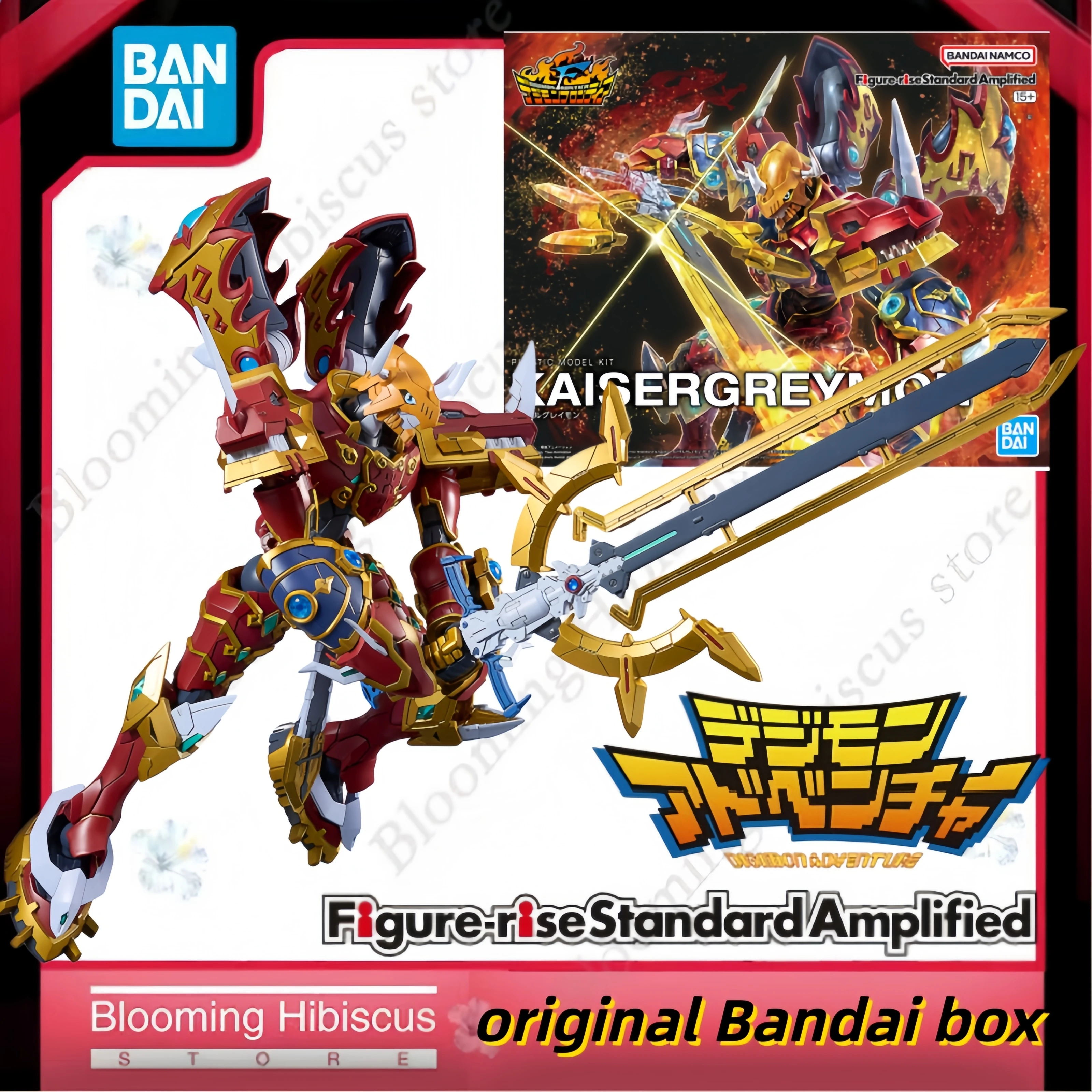Model Kit Kaisergreymon - Autentico Kit di Montaggio Modello Action