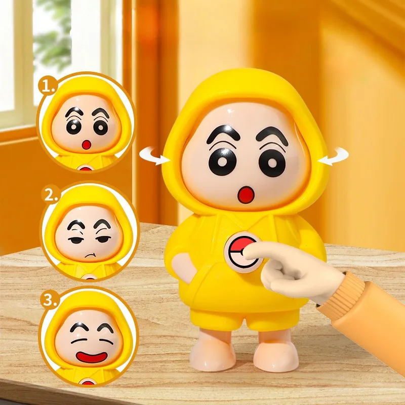 Press the small new face changing doll toys cartoon cute funny shape changing face doll decompression keychain small toys