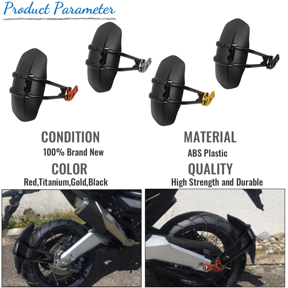 Para honda xadv 750 X-ADV 750 x adv 2017-2024 2024 pneu traseiro hugger fender paralama motocicleta respingo lama guarda capa accessorie