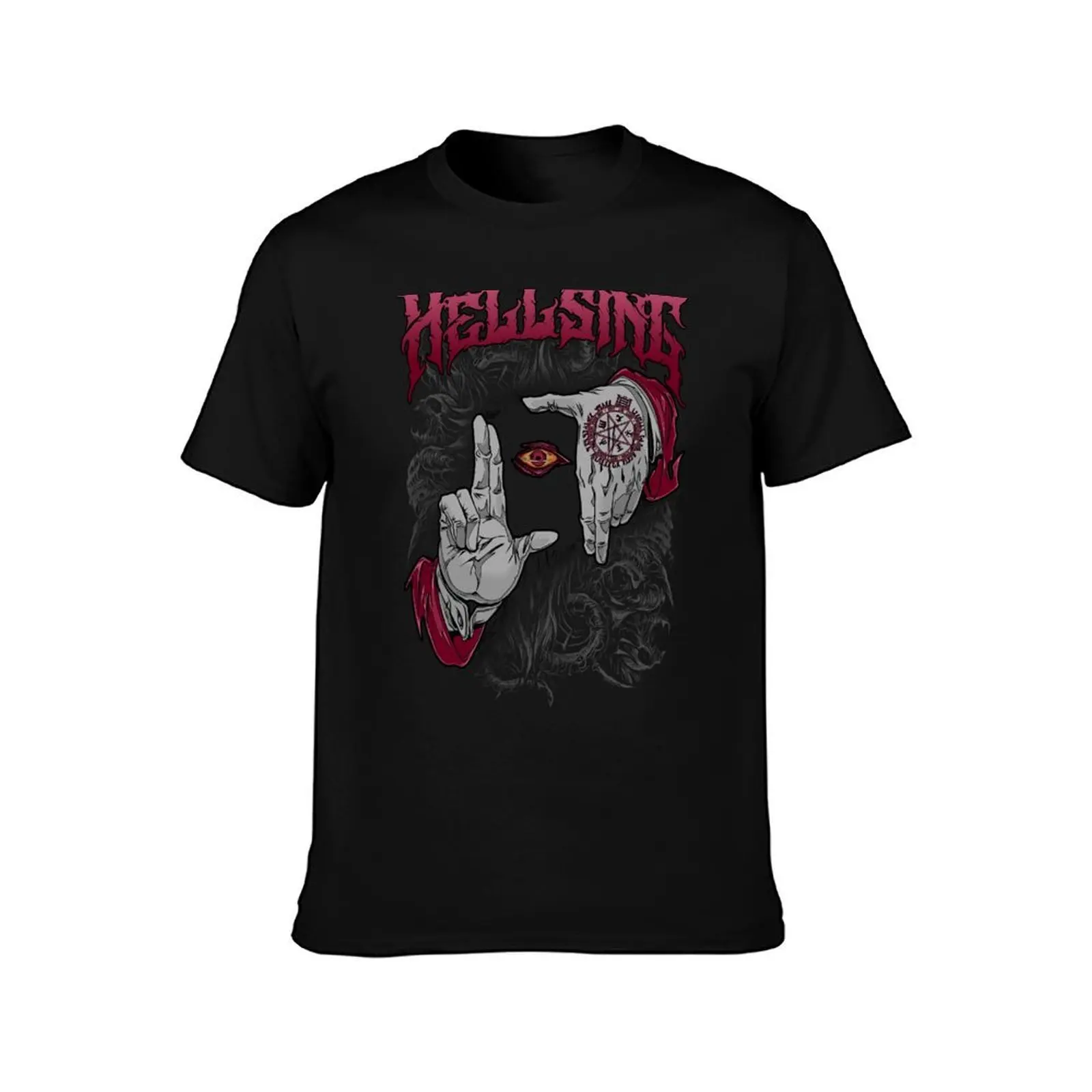 Hellsing Dark Gothic Art T-Shirt Work Wear Simple Tee Shirt T-Shirt