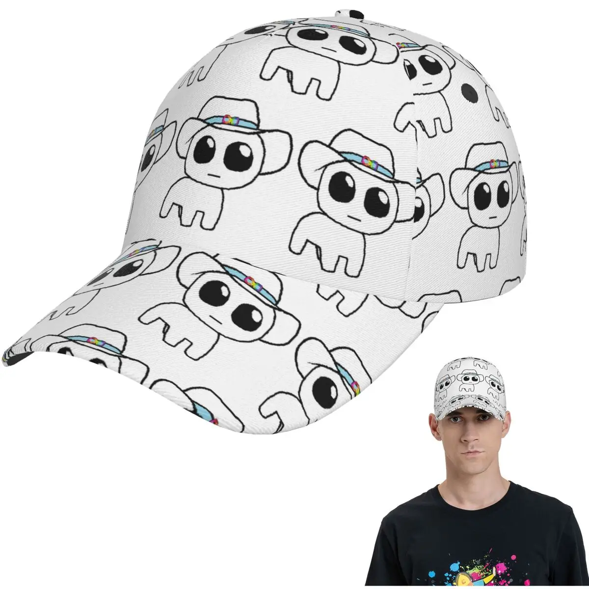 

TBH аутизм существо мем Yippee сетчатые бейсболки Snapback модные бейсболки дышащие повседневные кепки на открытом воздухе