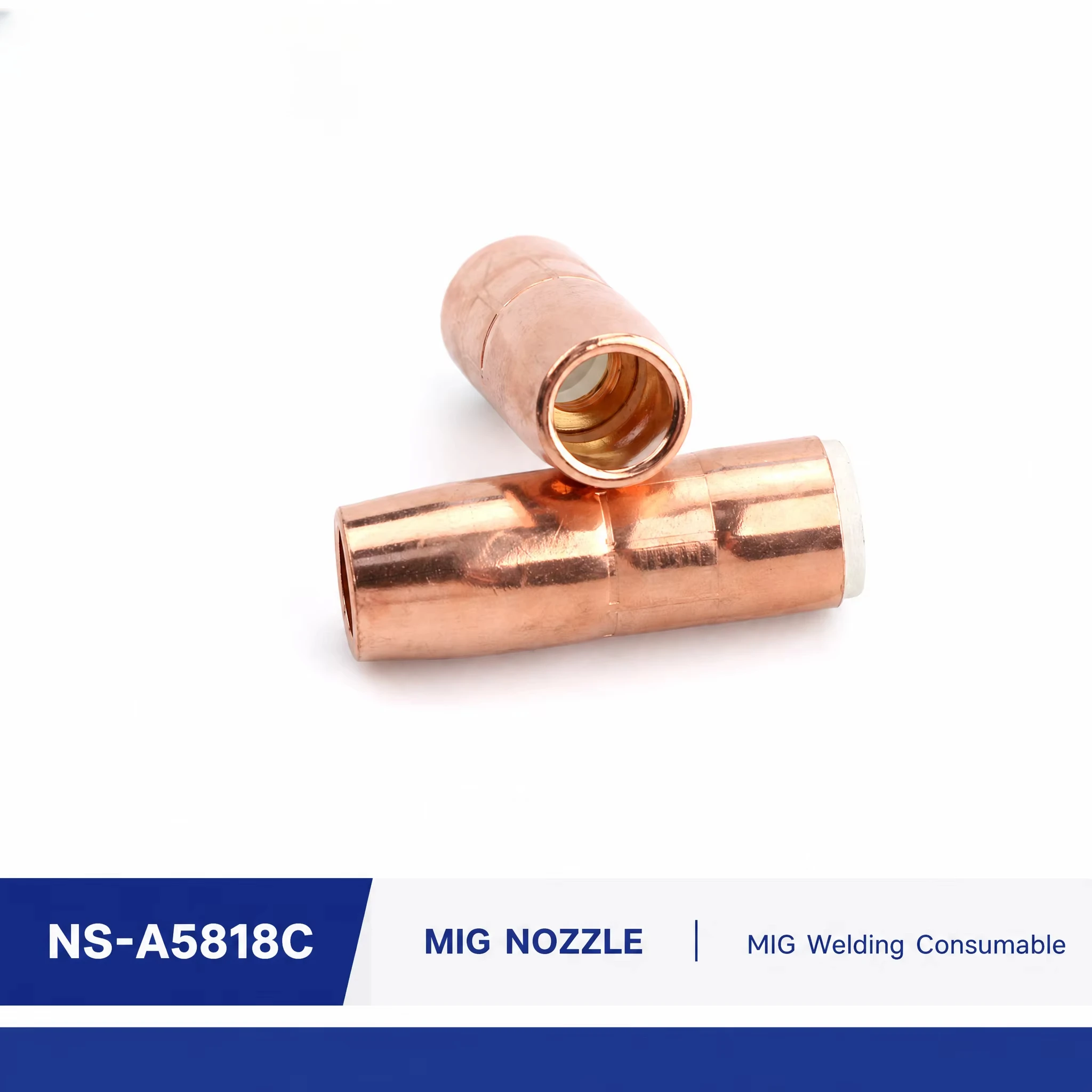 5PCS NS-5818C Slim Centerfire MIG Gas Nozzle 5/8