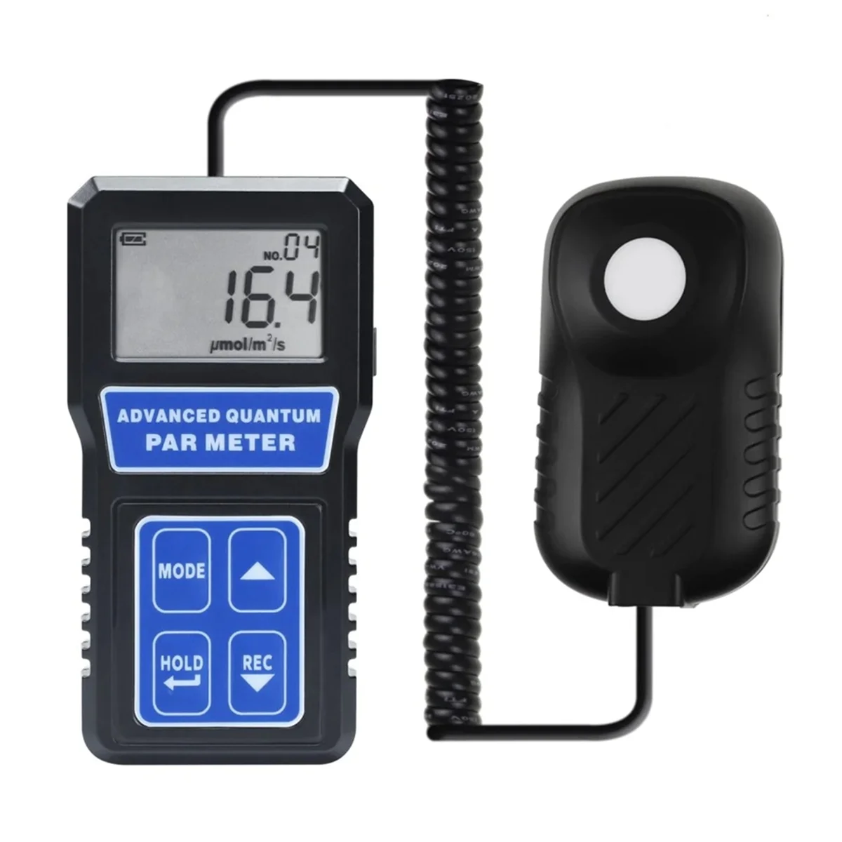 PAR Meter Light Tester PPFD Photosynthesis Quantum Meter 400-700nm Wavelength W/ Sensor Mode LCD Light Meter