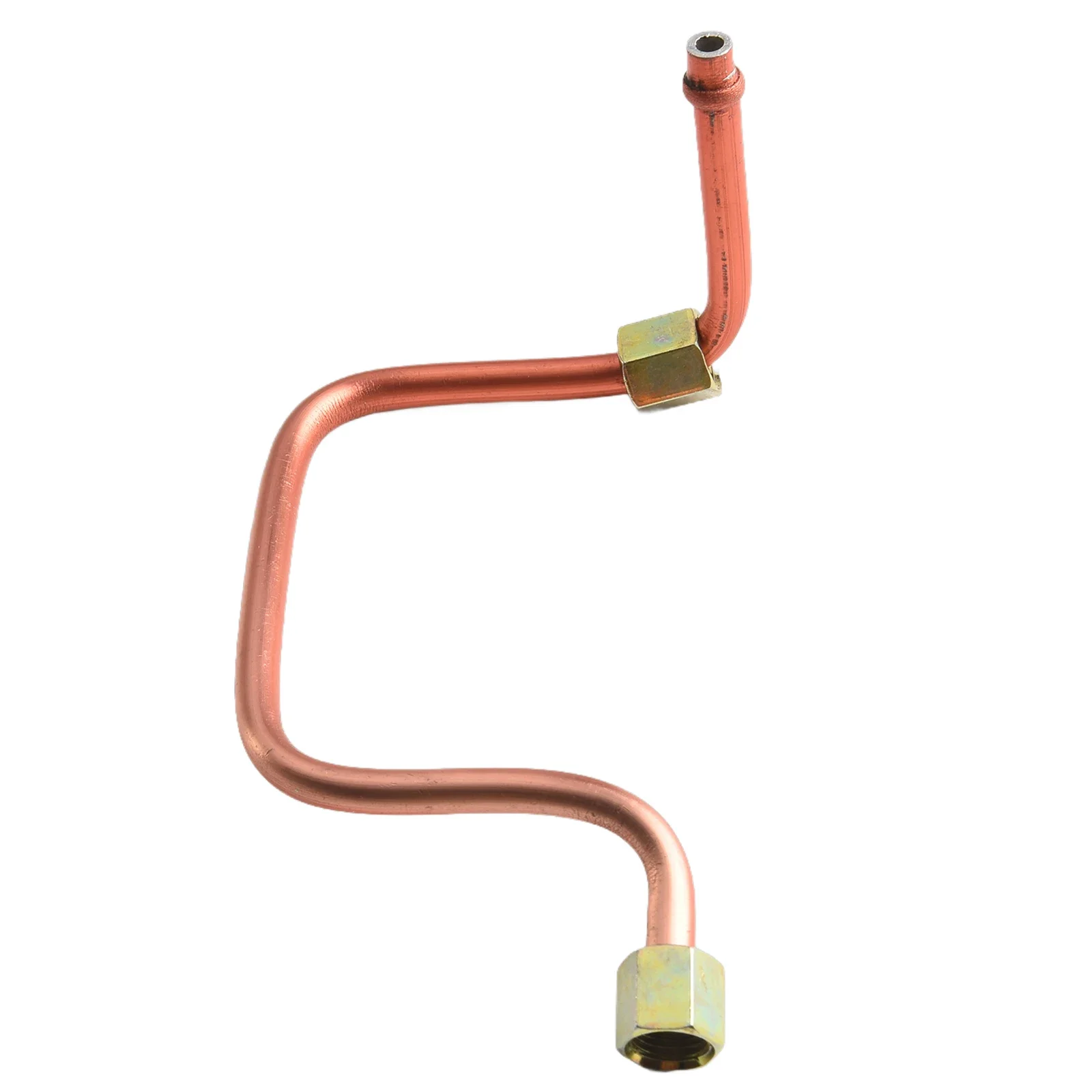 1pc Air Compressor Exhaust Tube Inner Thread Copper-plated Aluminum Connector Exhaust Tube For Small Household Air Compressor