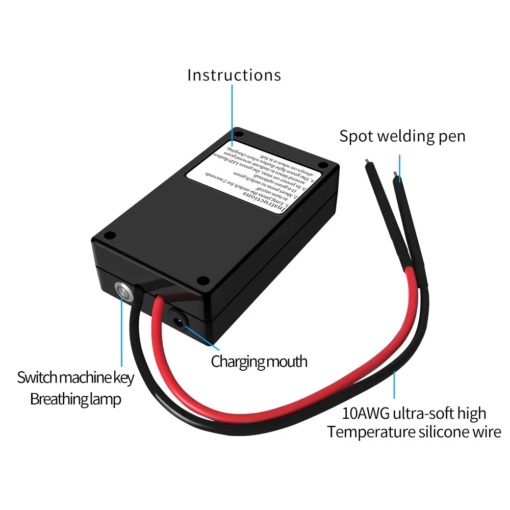 DIYエネルギー-ツールキット,ミニ溶接機,5v,6スピード,調整可能なスポット,バッテリー溶接機