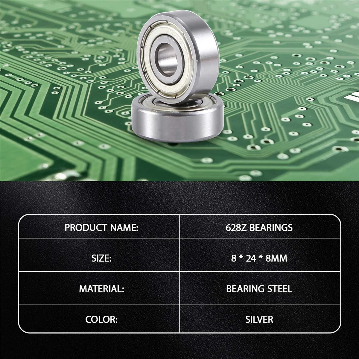 

BTCL 5pcs 628Z 8x24x8mm miniature ball bearings 8 * 24 * 8mm 628z
