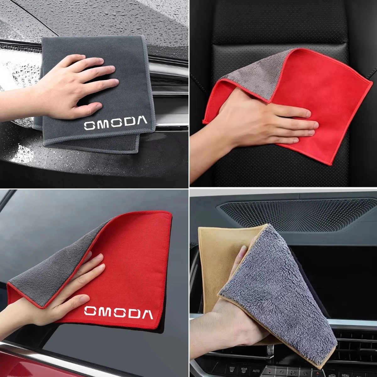 Car Wash Towel Super Absorbent Microfiber Auto Detailing Cleaning Cloth For Omoda 5 Omoda C5 Omoda 9 Omoda C9 Omoda 7