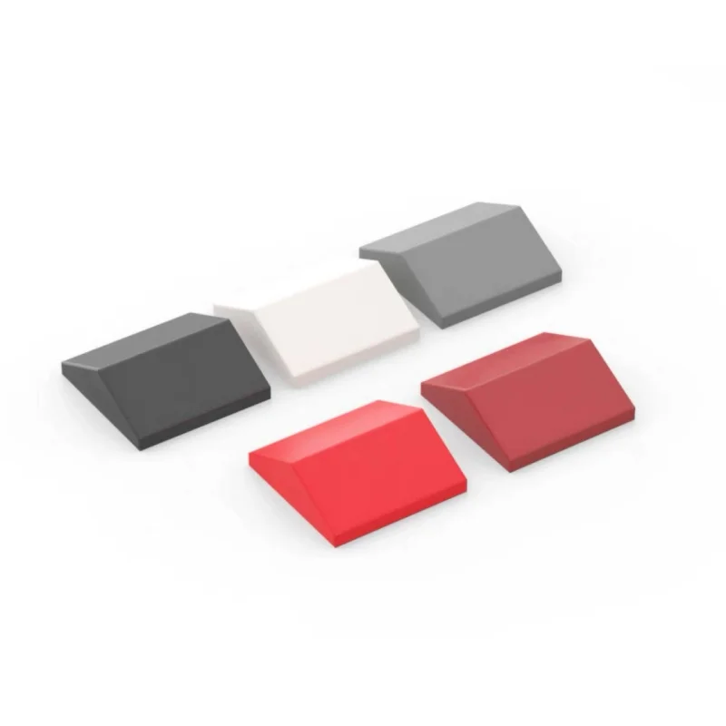20PCS RIDGED TILE 2X2/25° Compatible With 3300 Bricks, Slopes MOC Self-Locking Bricks Building Blocks Toys Accessories