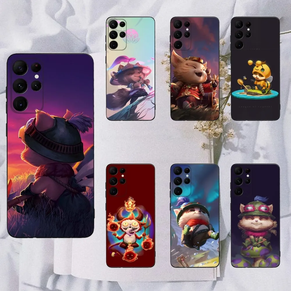 L-League of Legends Teemo Phone Case For Samsung Galaxy A20,A21s,A22,A31,A32,A52,A53,A72,73,A80,A91 Soft Black Cover