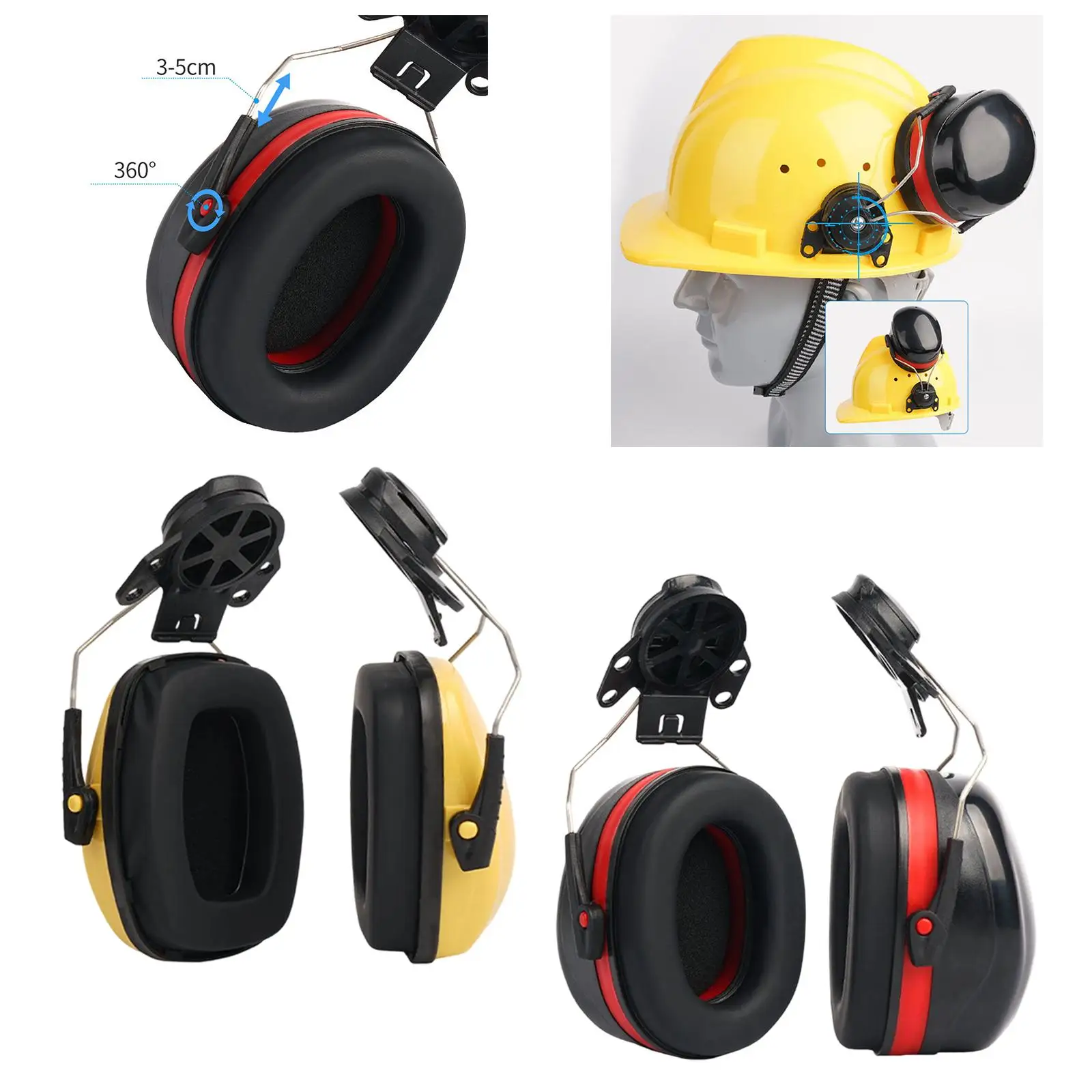 

Hearing Protection Ear Muffs Portable Soundproof Noise Reduction Accessories for House Renovation Construction Workshop Woodwork
