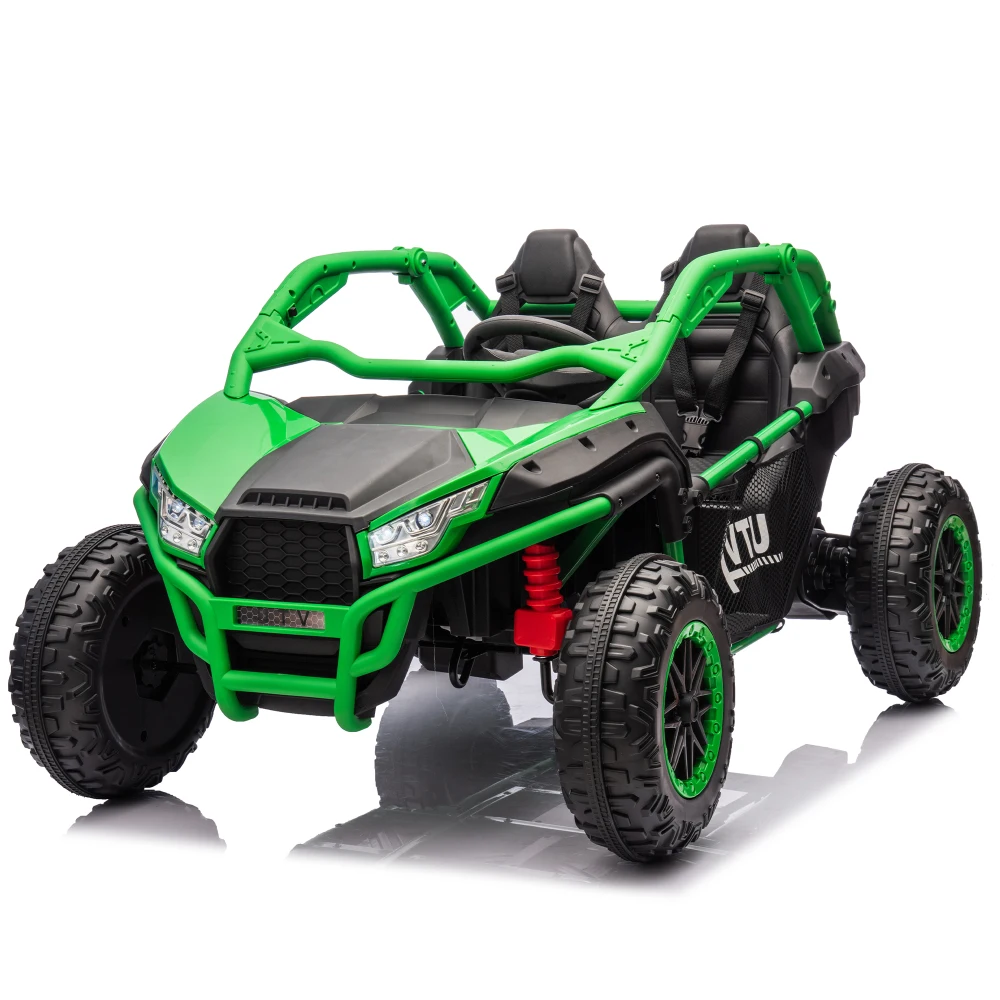 UTV de paseo para niños de dos plazas de 24 V con controles parental y 400 W de potencia para niños de 3 años.