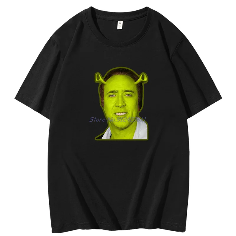 Nicolas Cage Funny Graphic T Shirts men's Short Sleeve t-shirt Cotton Oversized T Shirt Summer Harajuku Men's Clothing