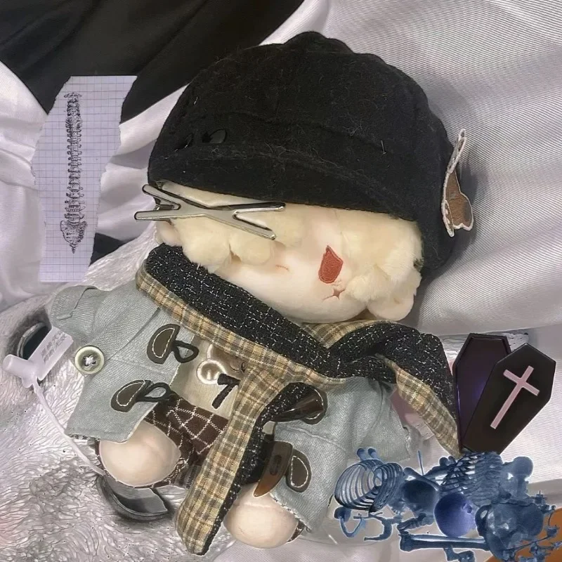 20cm Stuffed Grave Keeper Plush Dress Up Doll Anime Game Identity V Andrew Kreiss Cosplay Clothes Plushie Toys for Kids Gifts