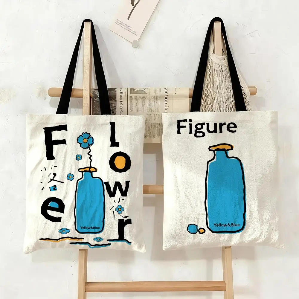 

Сумка-тоут V-Vase FASHION из холщовой ткани большой вместимости для студенток, для книг, сумка для мам