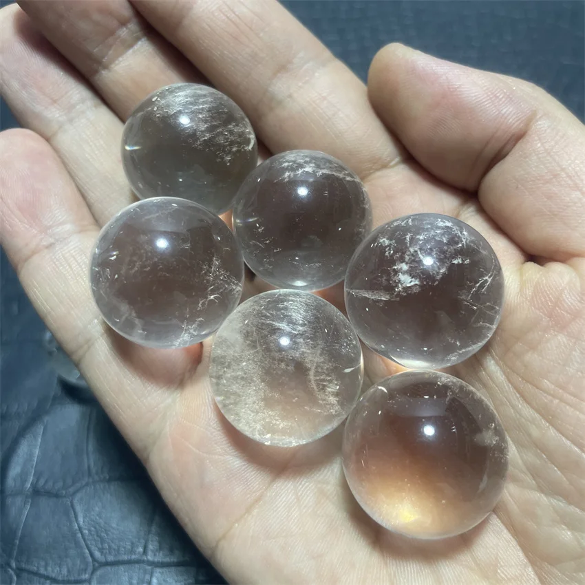 10pcs/lot Natural Healing Clear Quartz Crystal Ball Stone Sphere Energy Ball Reiki Healing Feng Shui Improve