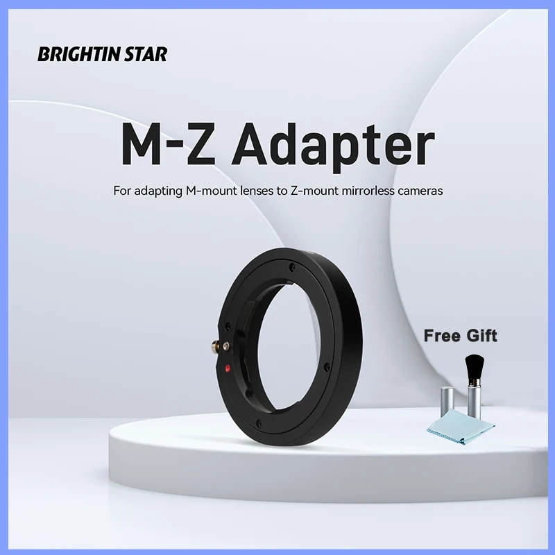

Brightin Star LM-Z Camera Lens Adapter Ring for Leica M mount Lens to Nikon Z Mount Camera Z6 Z7 Z6II Z7II ZFC Z8 Z9 Convertor