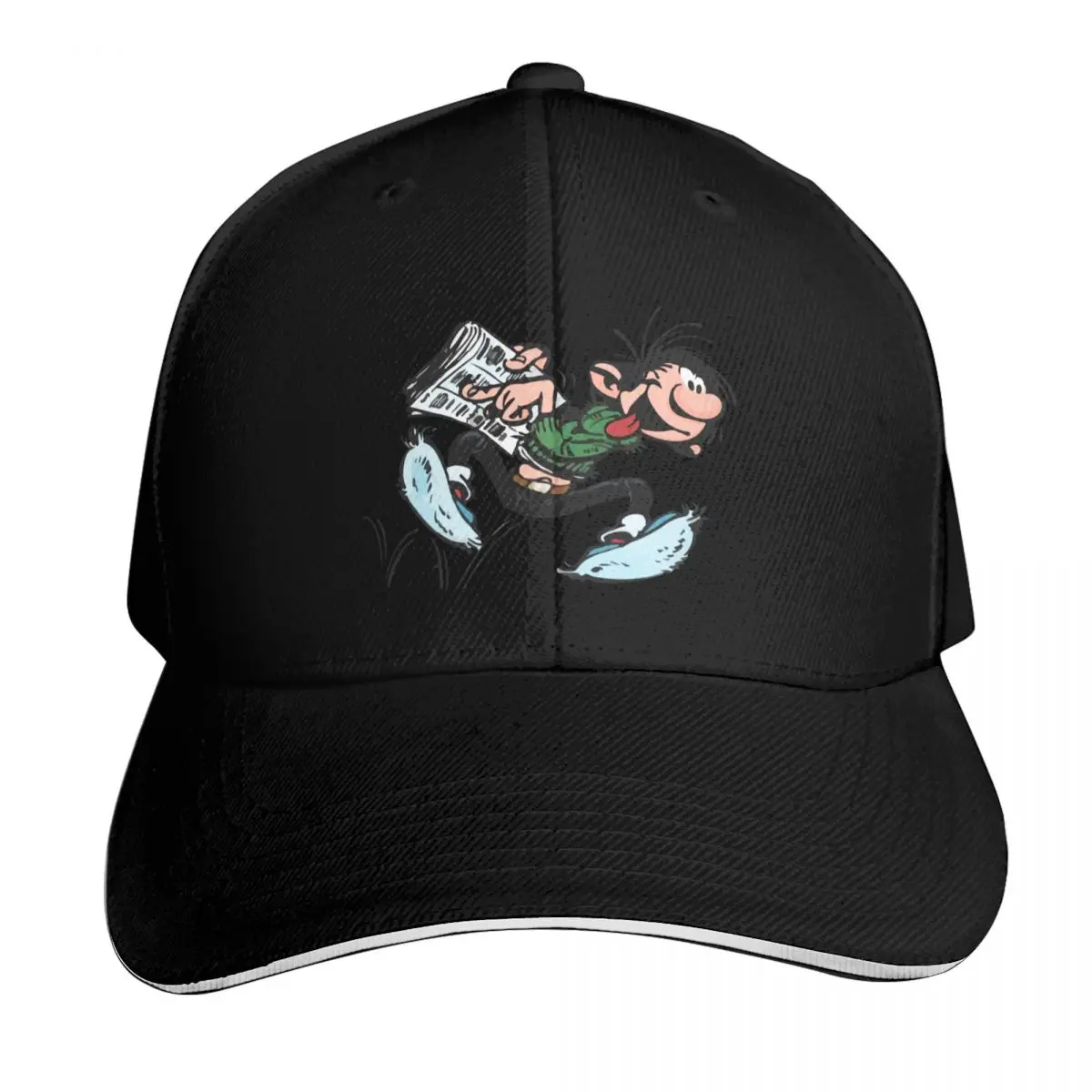 

Gaston Goof Newspaper Baseball Cap Snapback Cap tea Hat funny hat cute Hats Man Women's