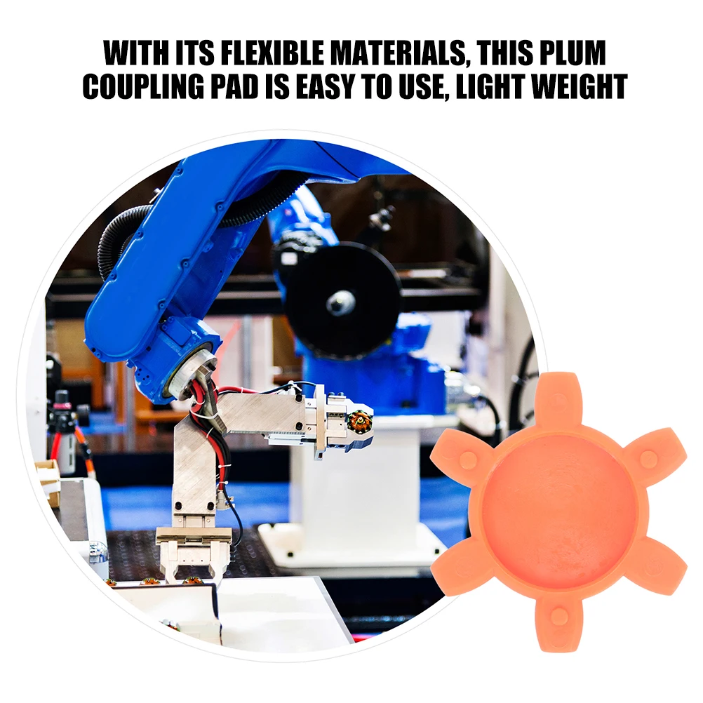 

Rubber Spider Insert Plum Pad Flexible Jaw Coupling Part Shock Absorption Vibration Reduction For Cnc Machine High Precision