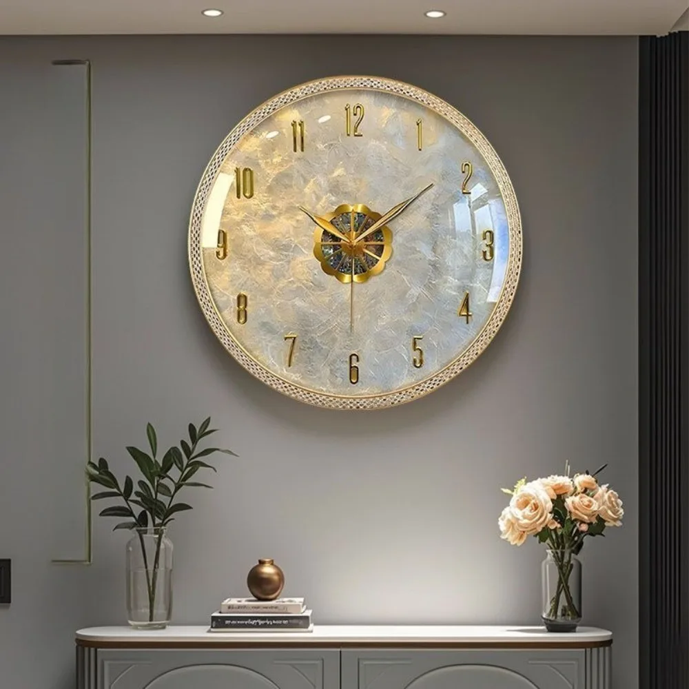 Silent Wall Clock for Dining Room No Drilling Required Home Hanging Clock with a Premium Feel