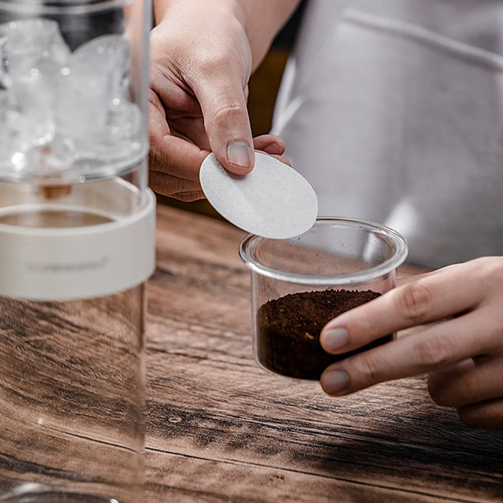 

300Pcs Disposable Coffee Filter Paper Unbleached Espresso Filter Pads for Home Office Coffee Making Espresso Filtering Paper