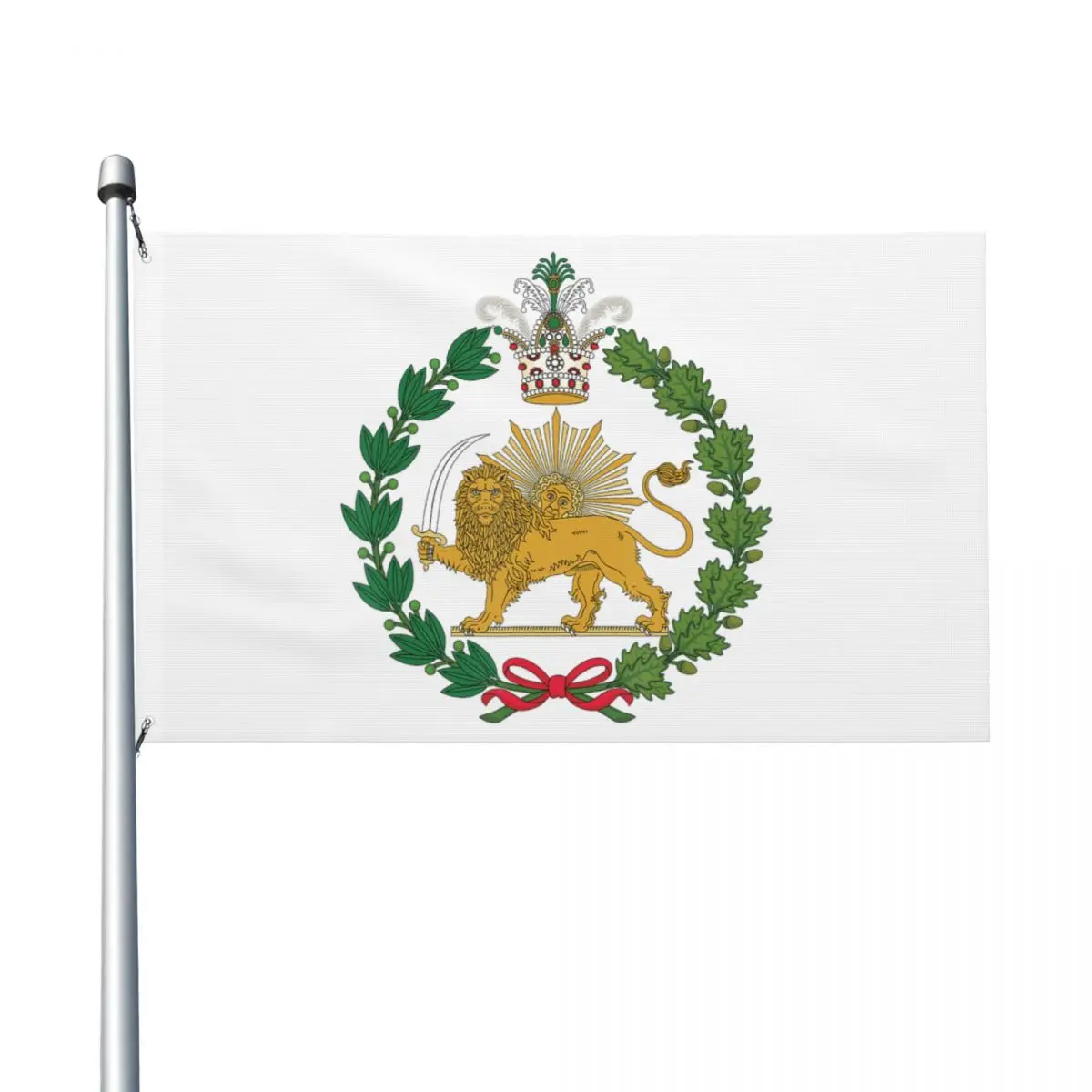 Lion And Sun Persian Iranian Symbol Flag Custom 3x5 ft Flags Hanging Polyeste High Quality Banner For Indoor Outdoor Decor