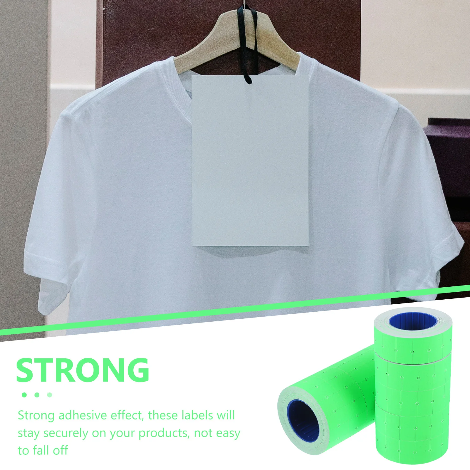 

6000 Blank Price Labels Stickers Self Adhesive Sheets Color DIY Writing Retail Store Commercial Setting