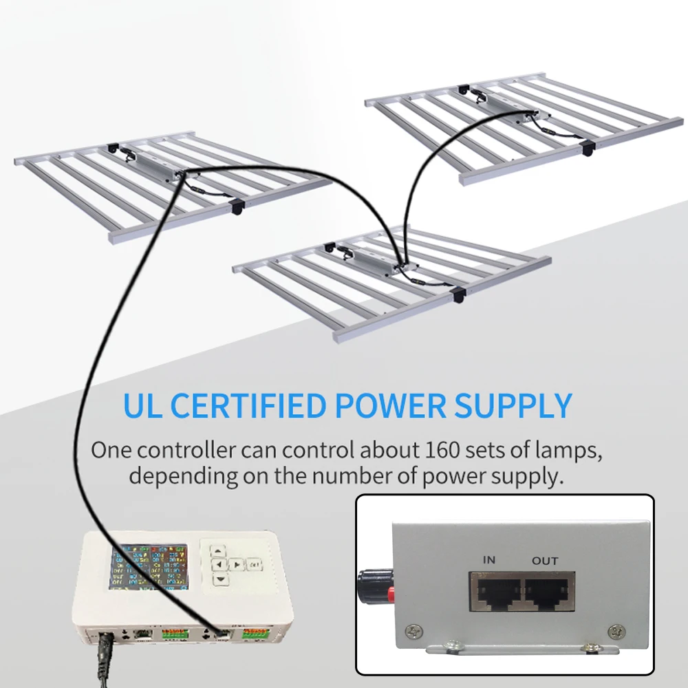 Lampu LED Grow Bar 600W 800W 1000W Spektrum Penuh Profesional PPF Tinggi Layar Digital Peredupan untuk Tanaman Hidroponik Rumah Kaca