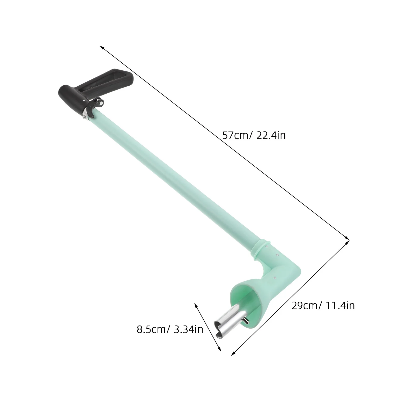 قضيب دفع سكوتر قابل للطي، قبضة مقود بلاستيكية عالمية لعربة الأطفال لسهولة التركيب والراحة المحسنة