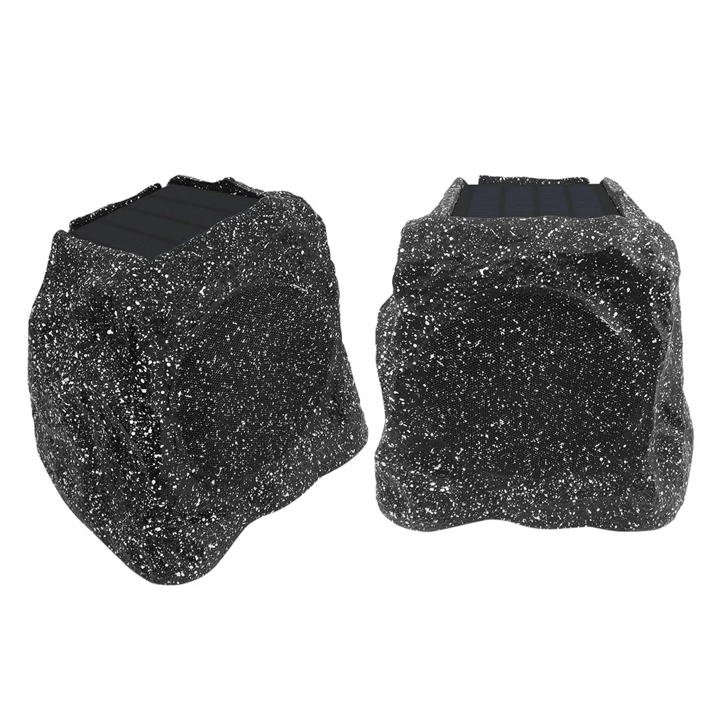 

Herdio 4" 2PCS Rock Bluetooth Speakers Waterproof IPX7 Wireless Solar Max 160W TWS Connection Powered With Rechargeable Battery