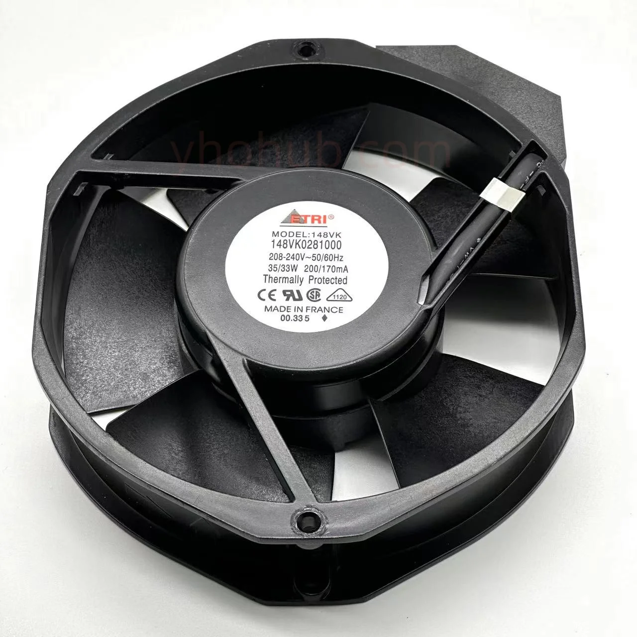 Imagem -01 - Ventilador de Refrigeração do Servidor de Etri 148vk 148vk0281000 ac 208240v 35 33w 172x150x38 mm