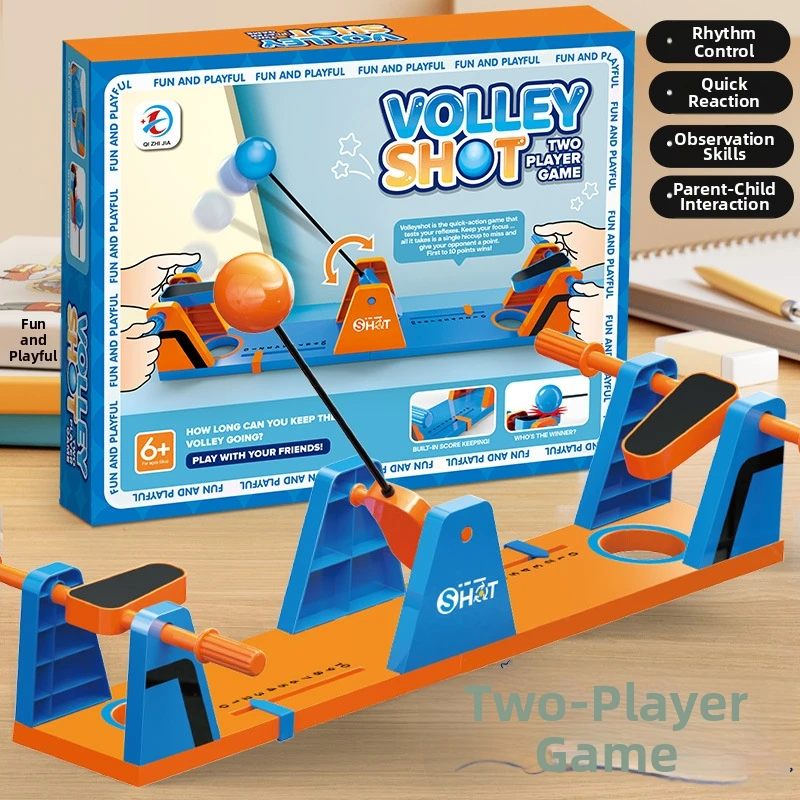 2-Player Swing Soccer Battle Tabletop Bounce Board Game Toy for Kids Parent-Child Interactive Educational Party Gift Family