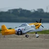 Lx/laxiang/skyフライトホビーp51イエローmustang world War ii rc warbird pnp/arf 3