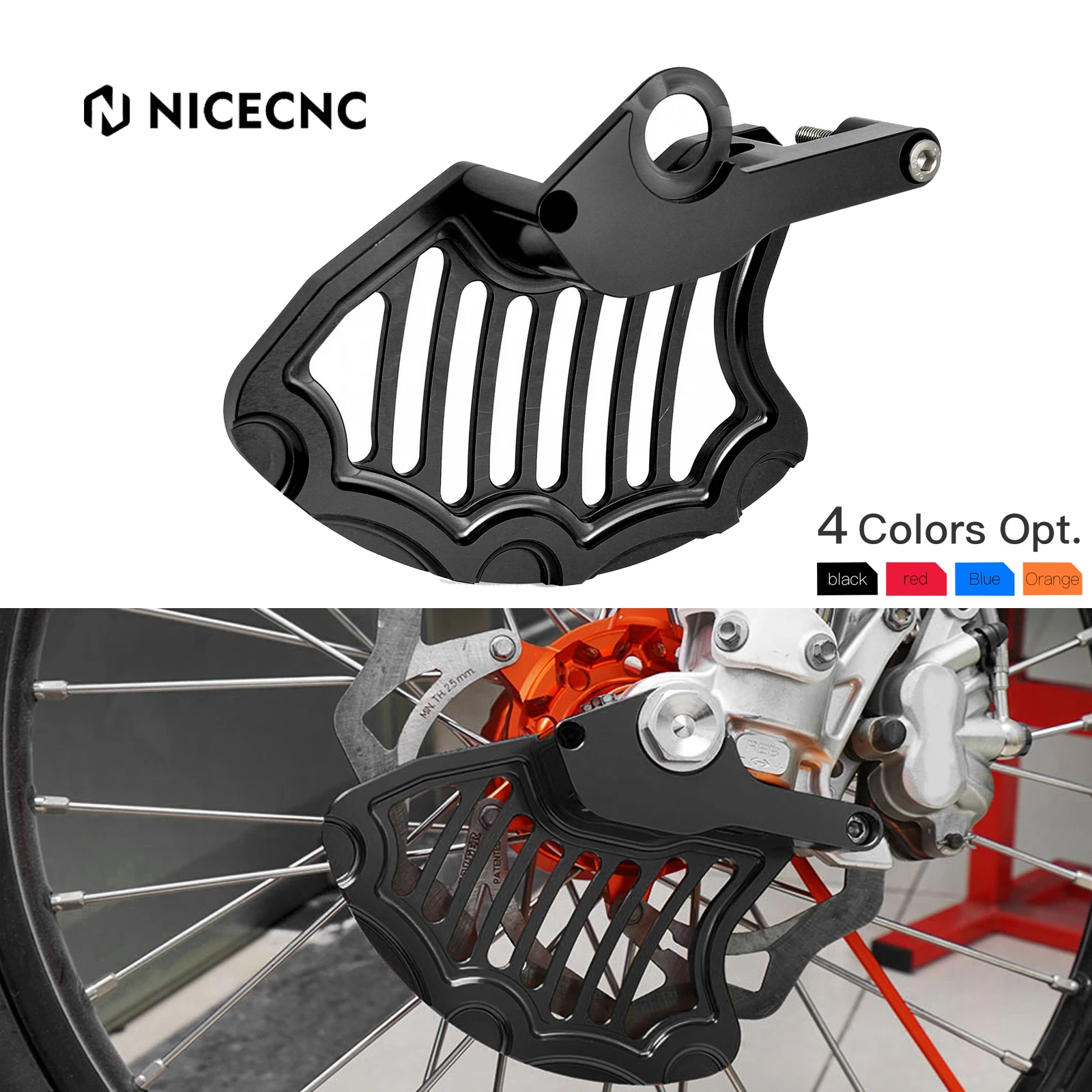 NiceCNC For GasGas EC300 EC EX MC 125 250 300 EXF ECF MCF 250 350 450 2021 2022 2023 Front Brake Disc Guard Cover Protector