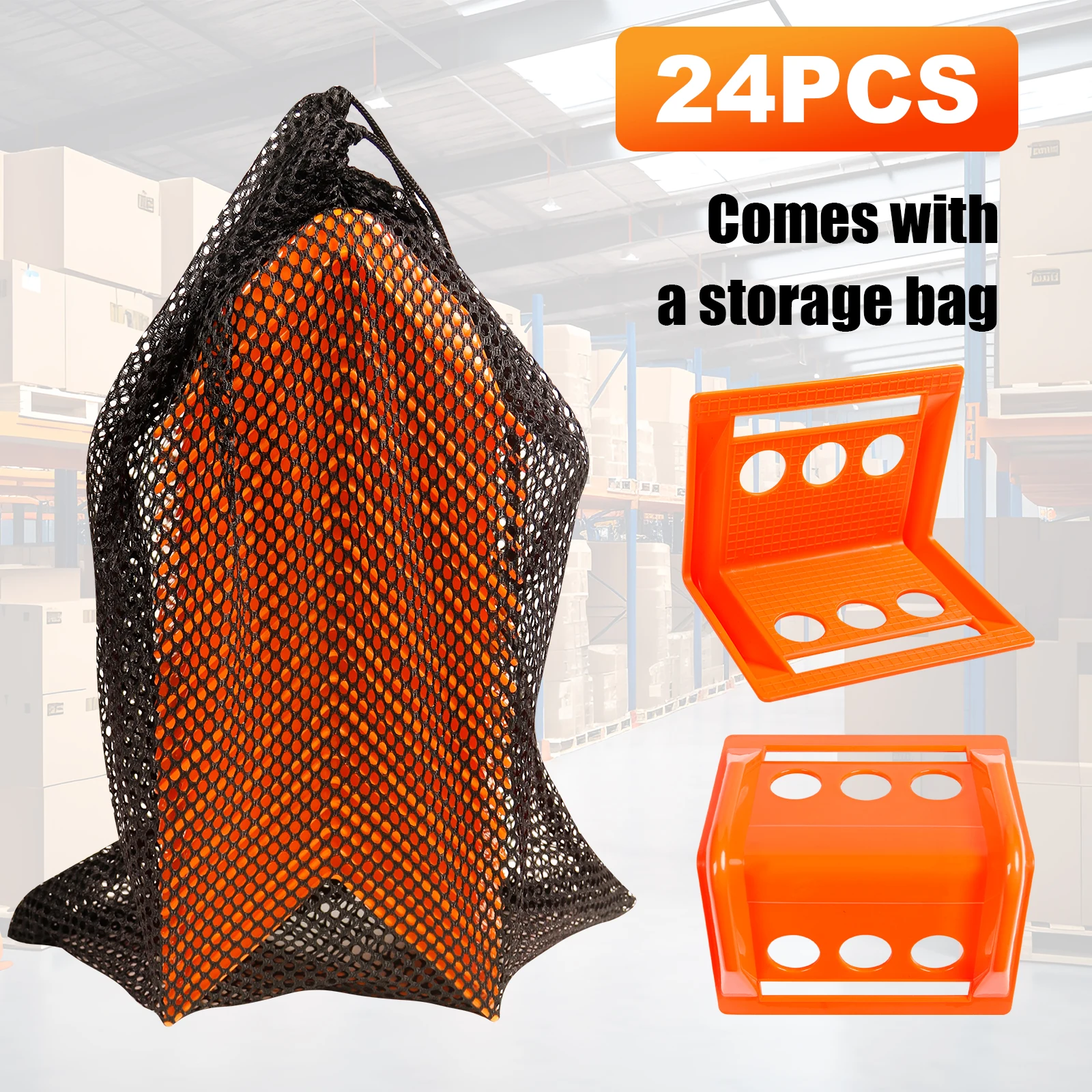 

24 упаковки 4-дюймовых защитных краев с планшетной кромкой и футляром для переноски, 4-дюймовые ремни с храповым механизмом лебедки, пластиковые защитные уголки для бортовой грузовой нагрузки