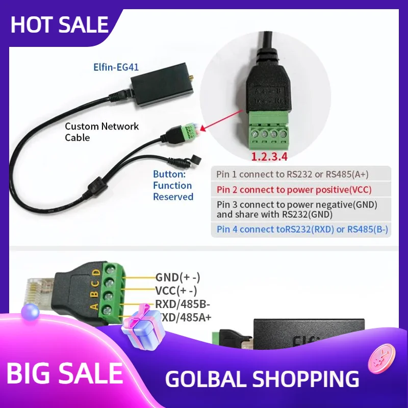 

Процессор Lora Elfin Eg46 Нет Iot Аксессуары Тепловая камера для телефона Специальный счетчик